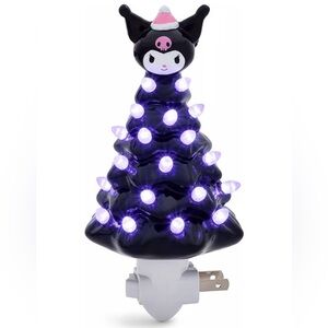 Sanrio Kuromi Black & Purple 6 Inch Ceramic Tree Plug In Nightlight